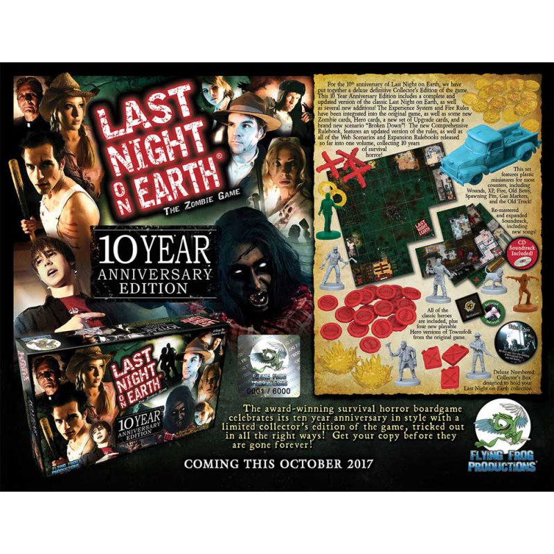 Last Night On Earth The Zombie Game 10 Year Anniversary Edition Queen Of Games Oostende De Beste Leukste Bordspellen En Kaartspellen Kopen n Een Eerlijke Goedkope Prijs